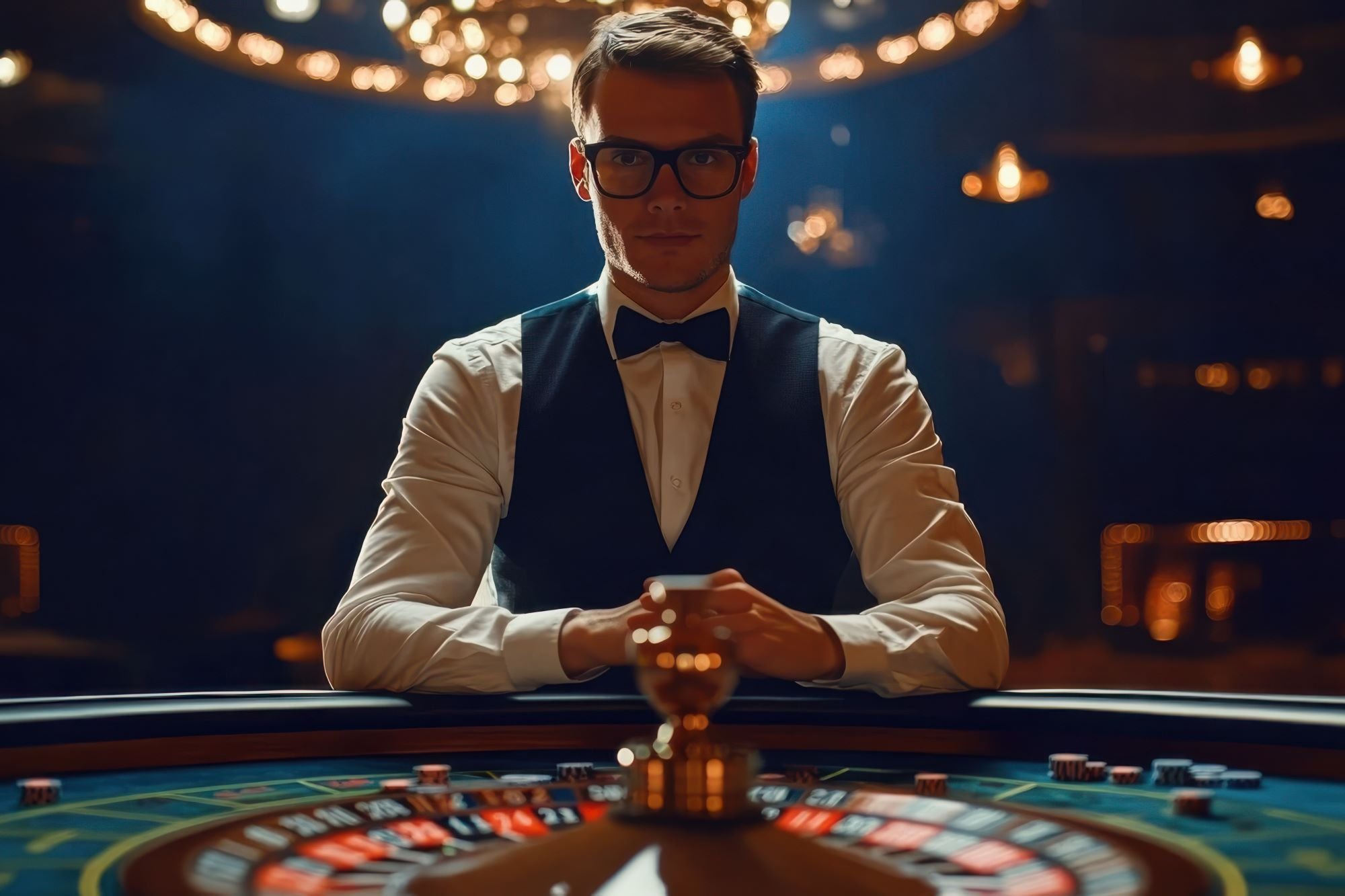 Suasana meja Kasino live payy77 dengan dealer profesional dan tampilan HD yang memukau